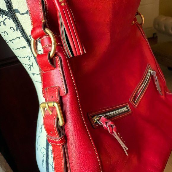 EXQUISITE DOONEY SATCHEL NWOT ALL LEATHER SUEDE TRIM JUST BEAUTIFUL - Picture 6 of 15